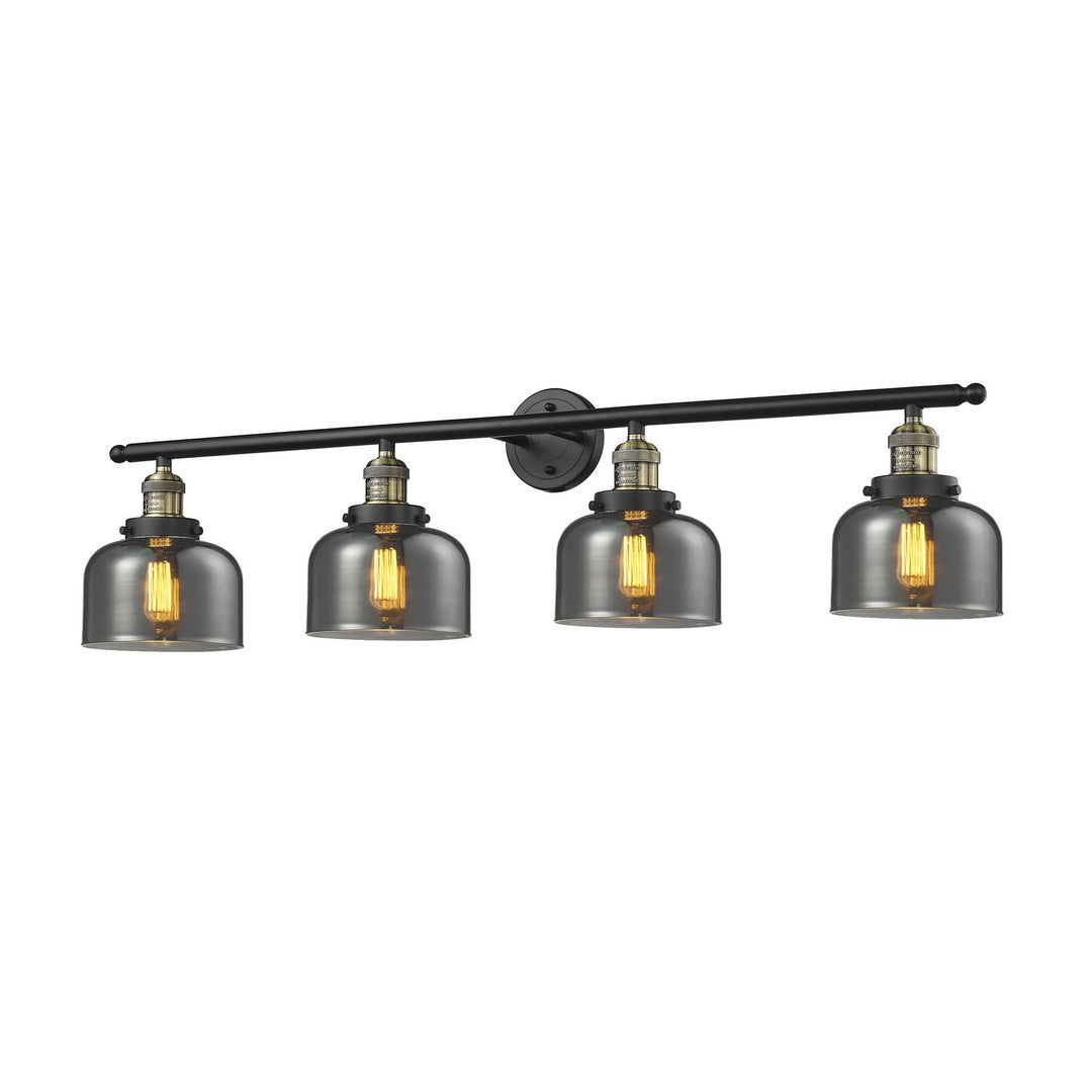 Innovations Franklin Restoration 215-BAB-G73 Bath Vanity Light 44 in. wide - Black Antique Brass