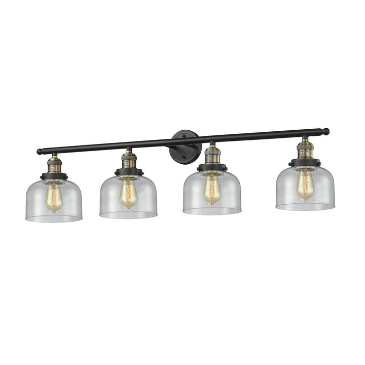 Innovations Franklin Restoration 215-BAB-G74 Bath Vanity Light 44 in. wide - Black Antique Brass