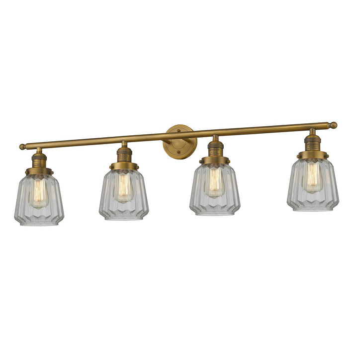 Innovations Franklin Restoration 215-BB-G142-LED Bath Vanity Light 43 in. wide - Brushed Brass