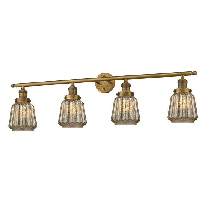 Innovations Franklin Restoration 215-BB-G146-LED Bath Vanity Light 43 in. wide - Brushed Brass