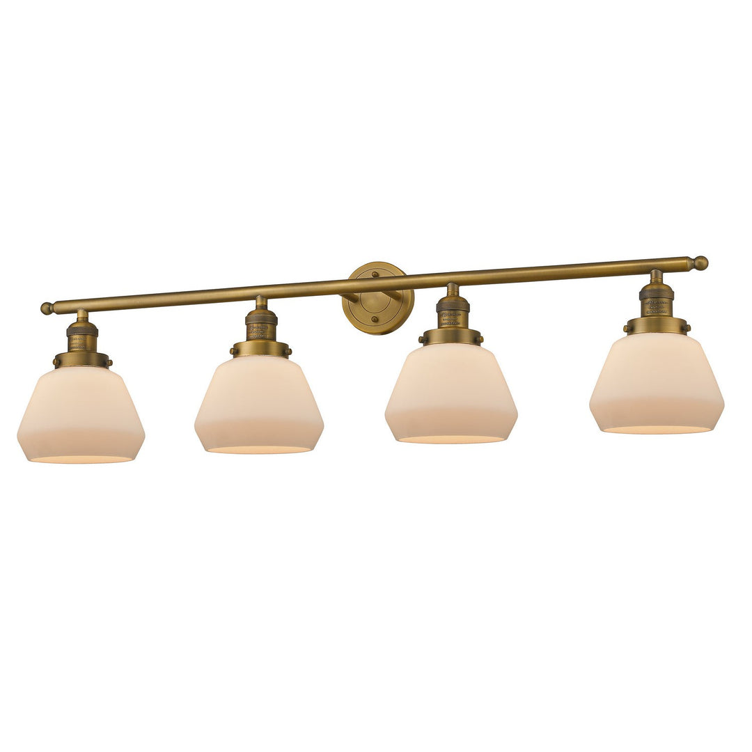 Innovations Franklin Restoration 215-BB-G171-LED Bath Vanity Light 43 in. wide - Brushed Brass