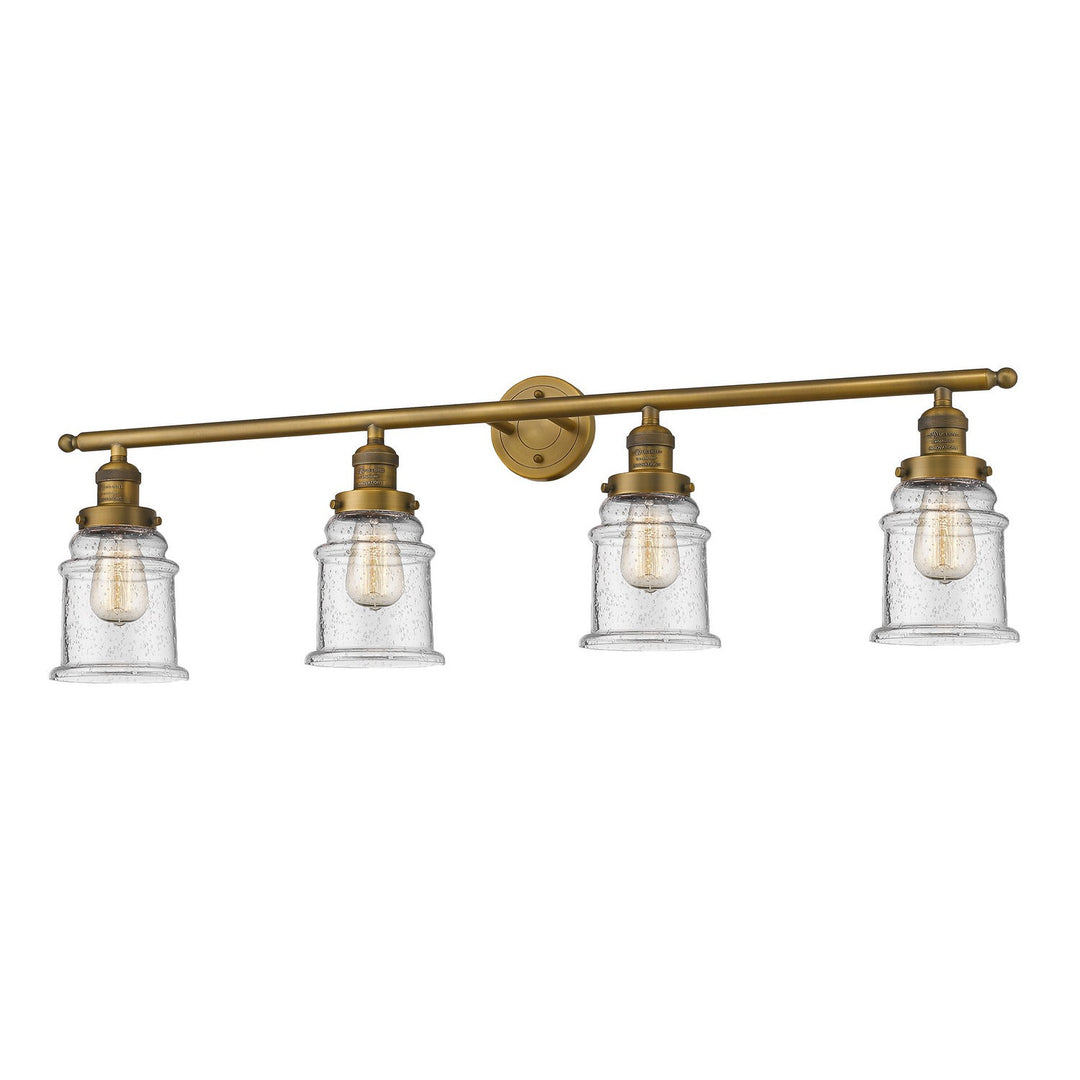 Innovations Franklin Restoration 215-BB-G184-LED Bath Vanity Light 42 in. wide - Brushed Brass