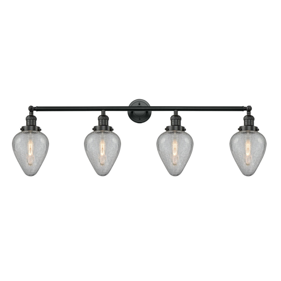 Innovations Franklin Restoration 215-BK-G165-LED Bath Vanity Light 43 in. wide - Matte Black