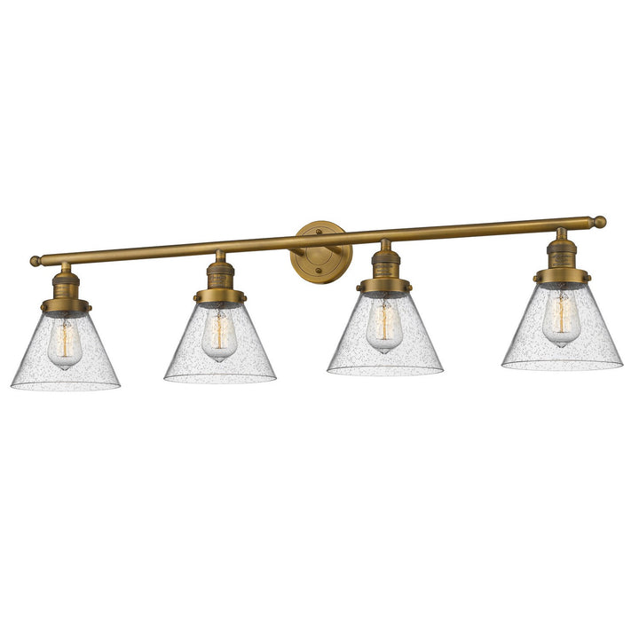 Innovations Franklin Restoration 215-BB-G44 Bath Vanity Light 44 in. wide - Brushed Brass