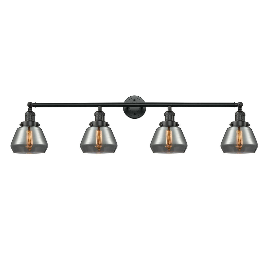 Innovations Franklin Restoration 215-BK-G173-LED Bath Vanity Light 43 in. wide - Matte Black