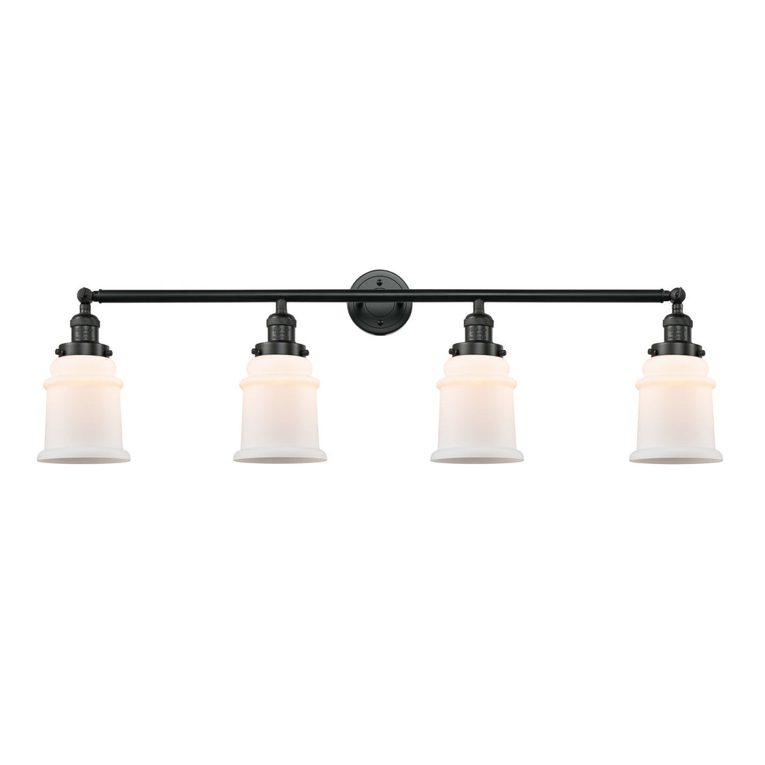 Innovations Franklin Restoration 215-BK-G181 Bath Vanity Light 42 in. wide - Matte Black