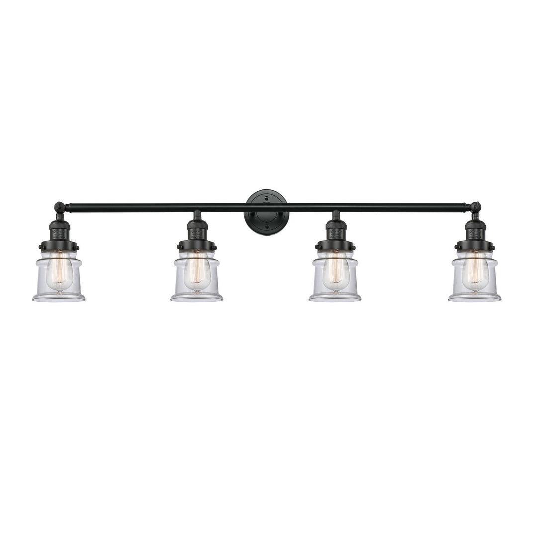 Innovations Franklin Restoration 215-BK-G182S-LED Bath Vanity Light 42 in. wide - Matte Black