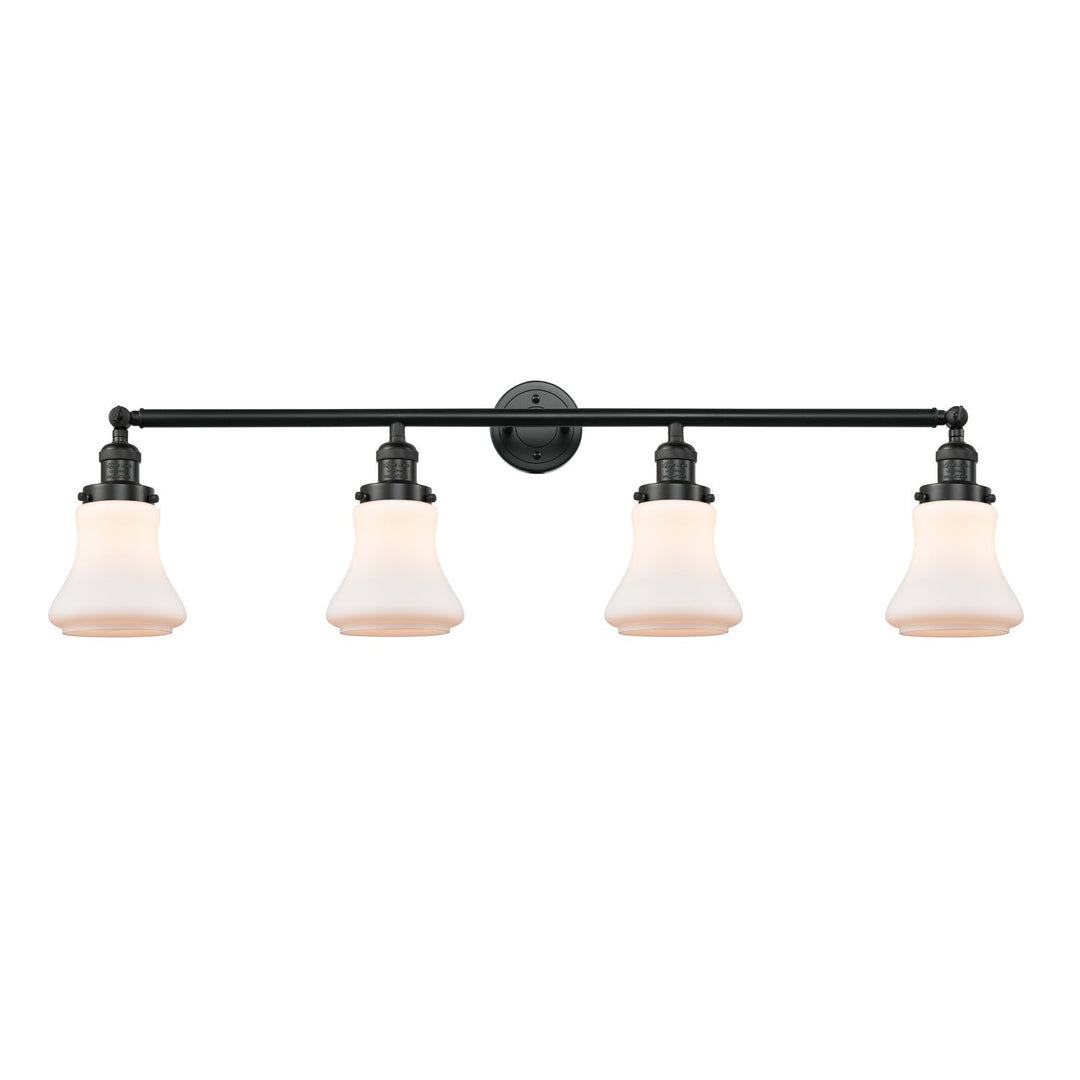 Innovations Franklin Restoration 215-BK-G191 Bath Vanity Light 43 in. wide - Matte Black