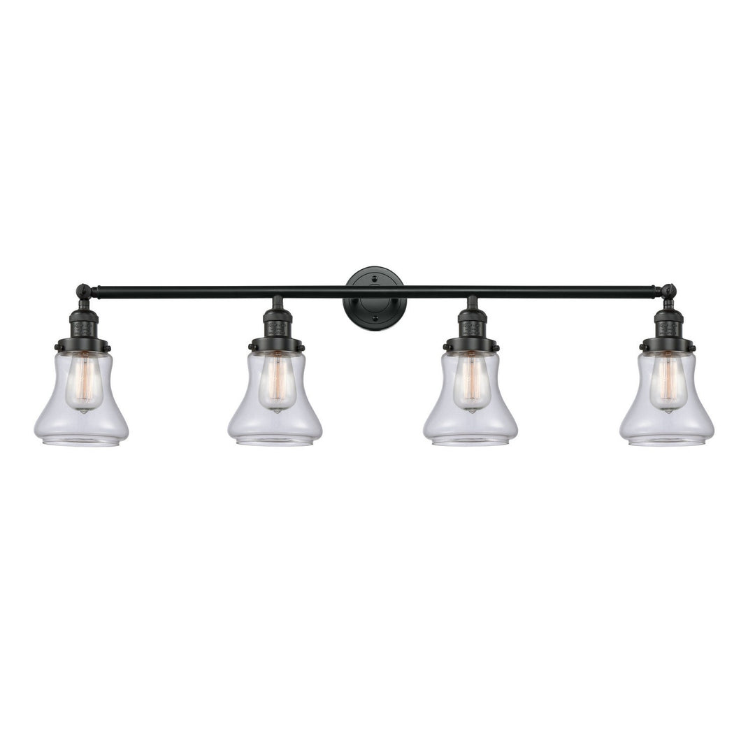 Innovations Franklin Restoration 215-BK-G192 Bath Vanity Light 43 in. wide - Matte Black