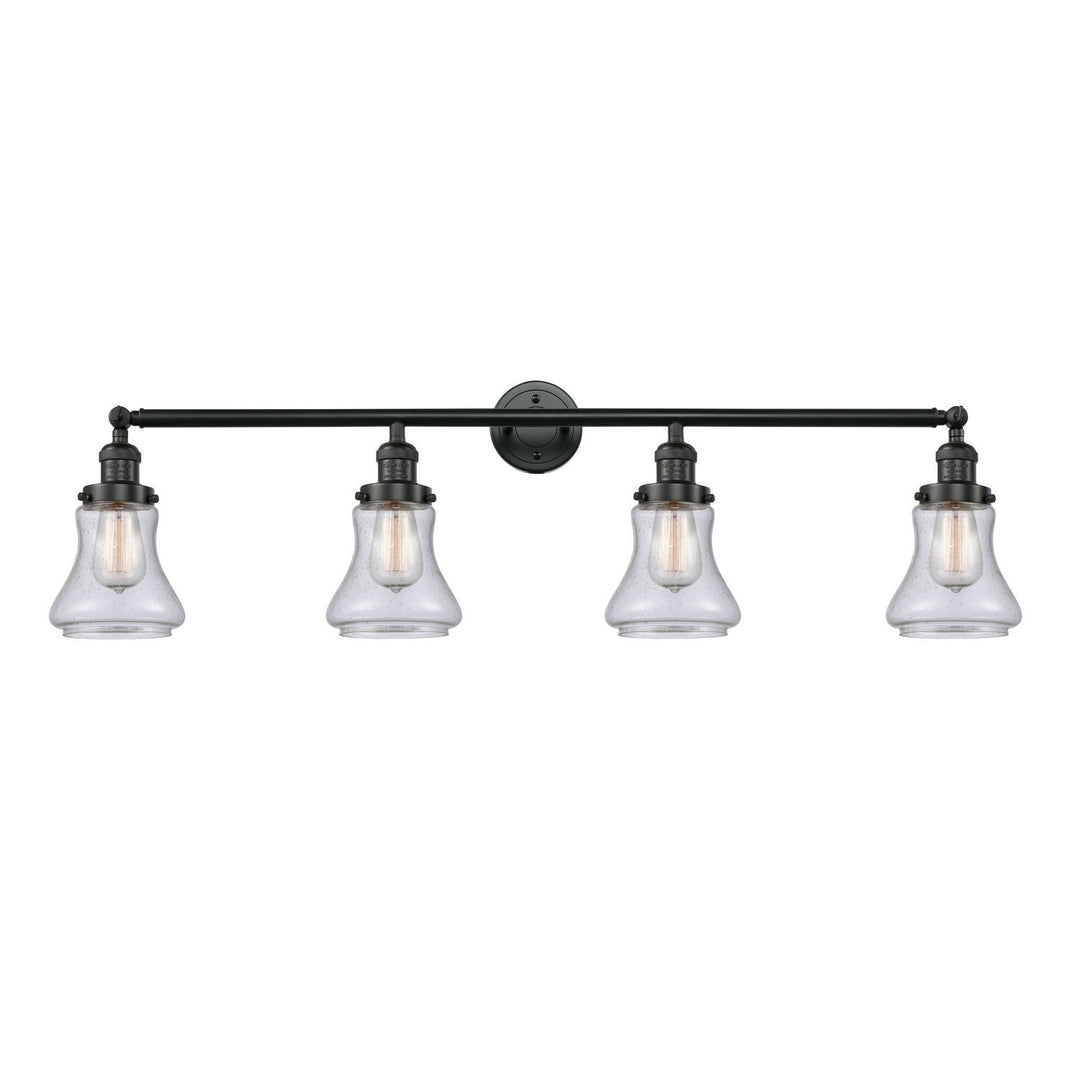 Innovations Franklin Restoration 215-BK-G194 Bath Vanity Light 43 in. wide - Matte Black