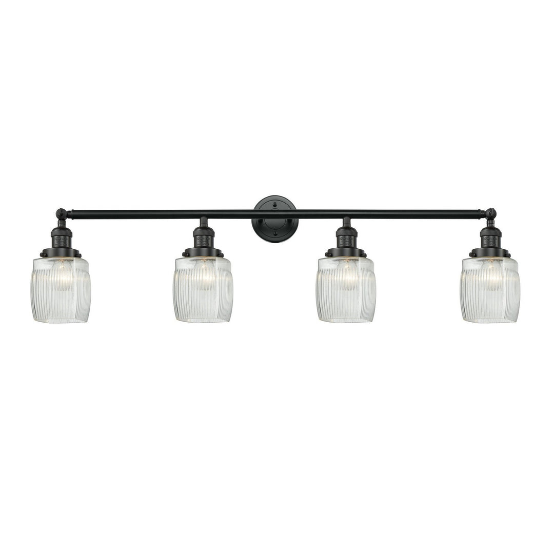 Innovations Franklin Restoration 215-BK-G302 Bath Vanity Light 42 in. wide - Matte Black