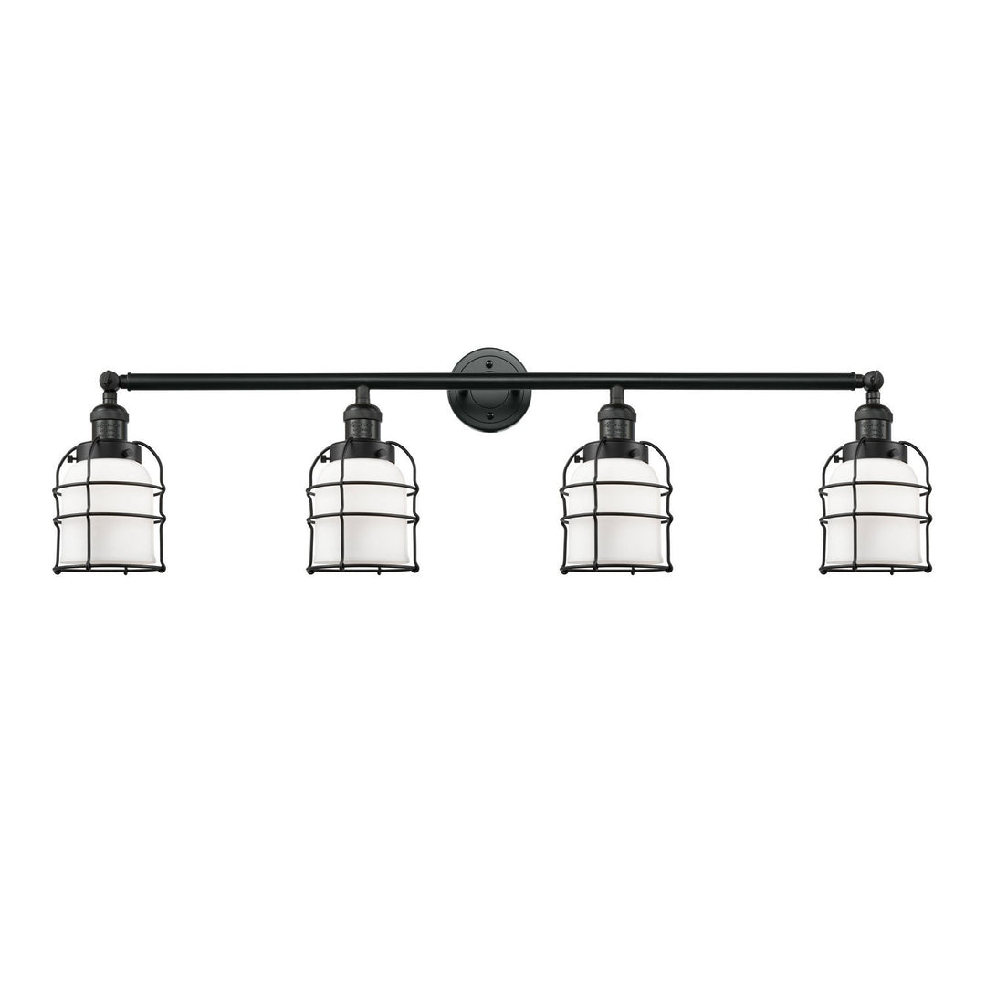 Innovations Franklin Restoration 215-BK-G51-CE-LED Bath Vanity Light 42 in. wide - Matte Black