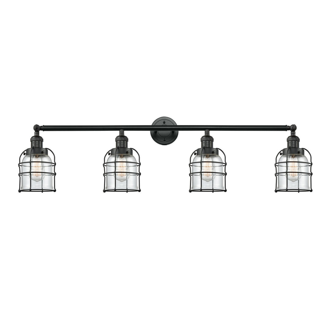 Innovations Franklin Restoration 215-BK-G52-CE Bath Vanity Light 42 in. wide - Matte Black