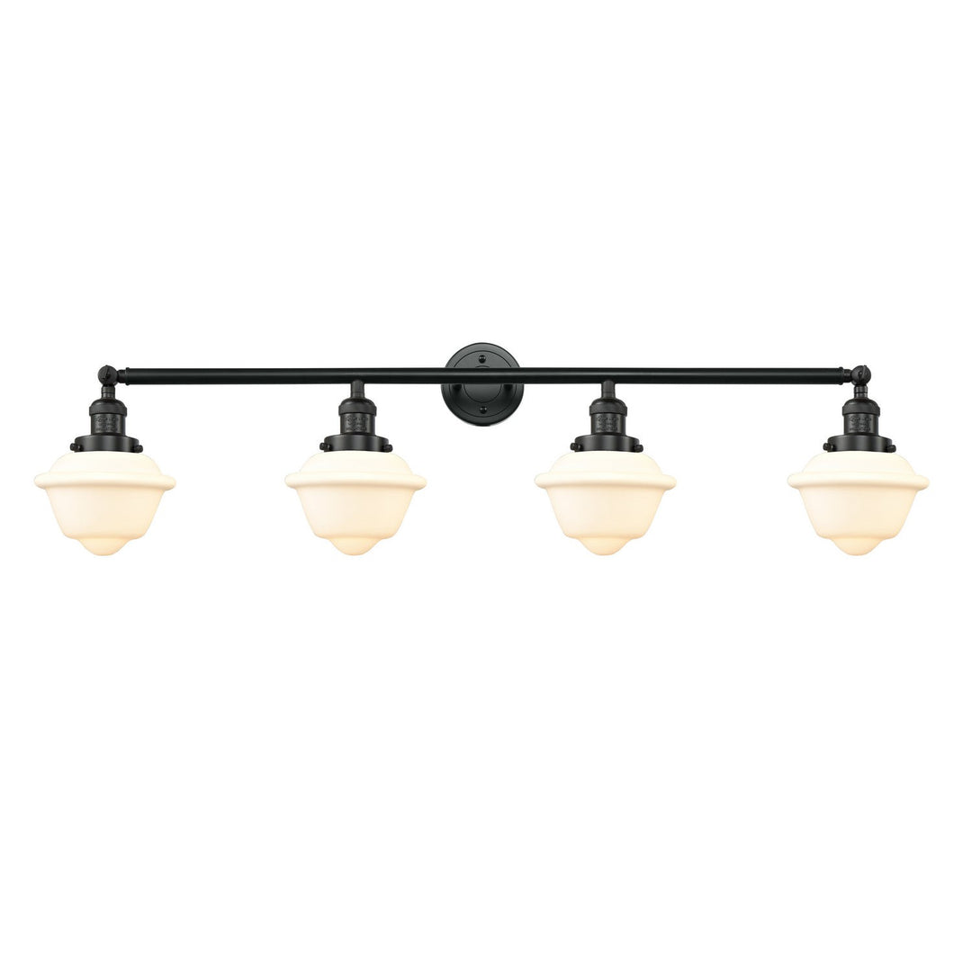 Innovations Franklin Restoration 215-BK-G531 Bath Vanity Light 46 in. wide - Matte Black