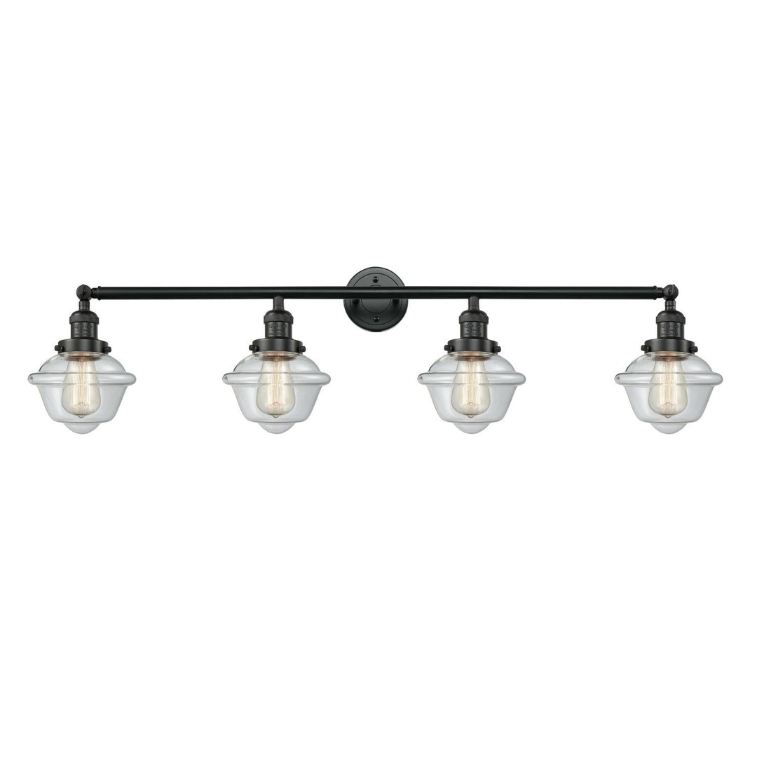 Innovations Franklin Restoration 215-BK-G532 Bath Vanity Light 46 in. wide - Matte Black