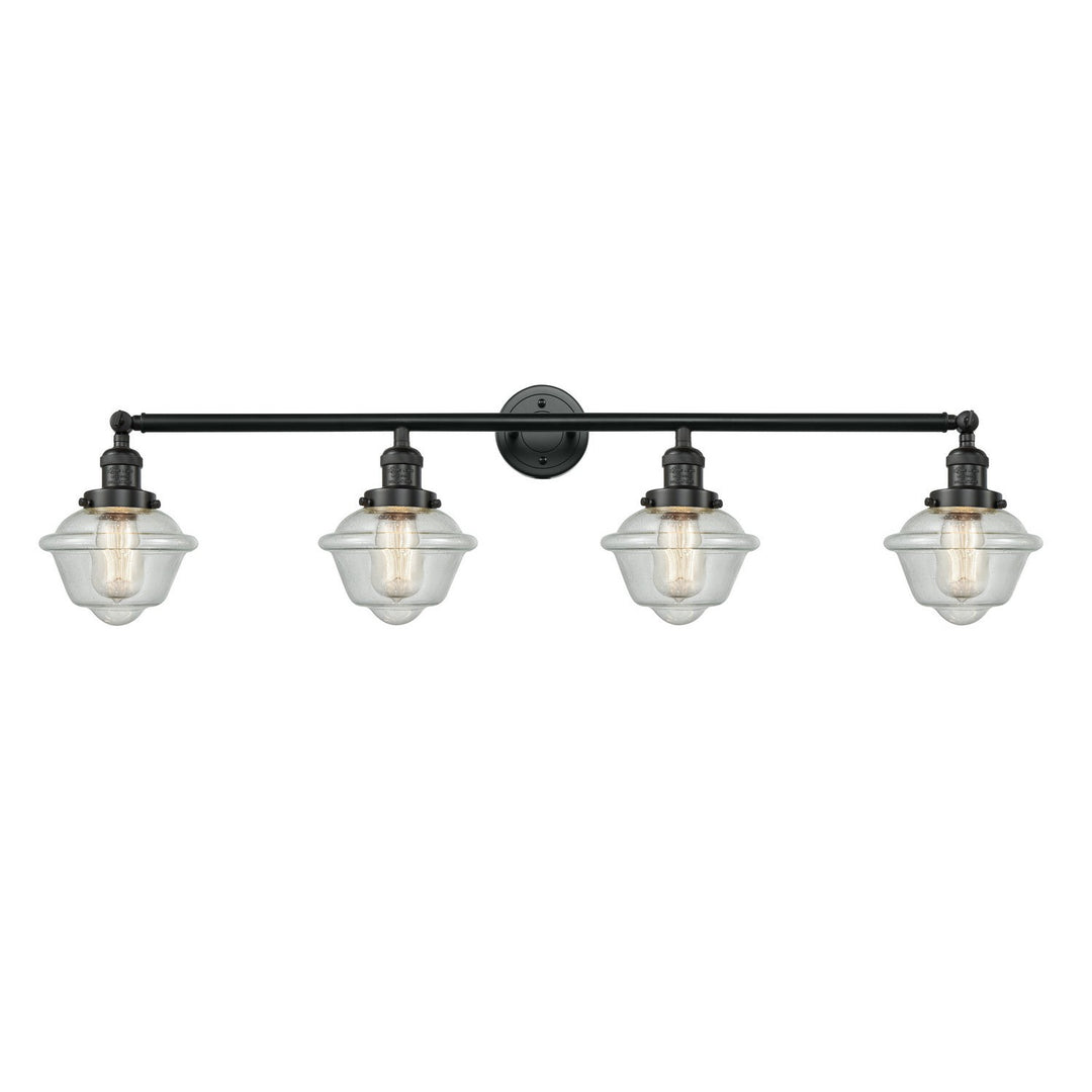 Innovations Franklin Restoration 215-BK-G534 Bath Vanity Light 46 in. wide - Matte Black