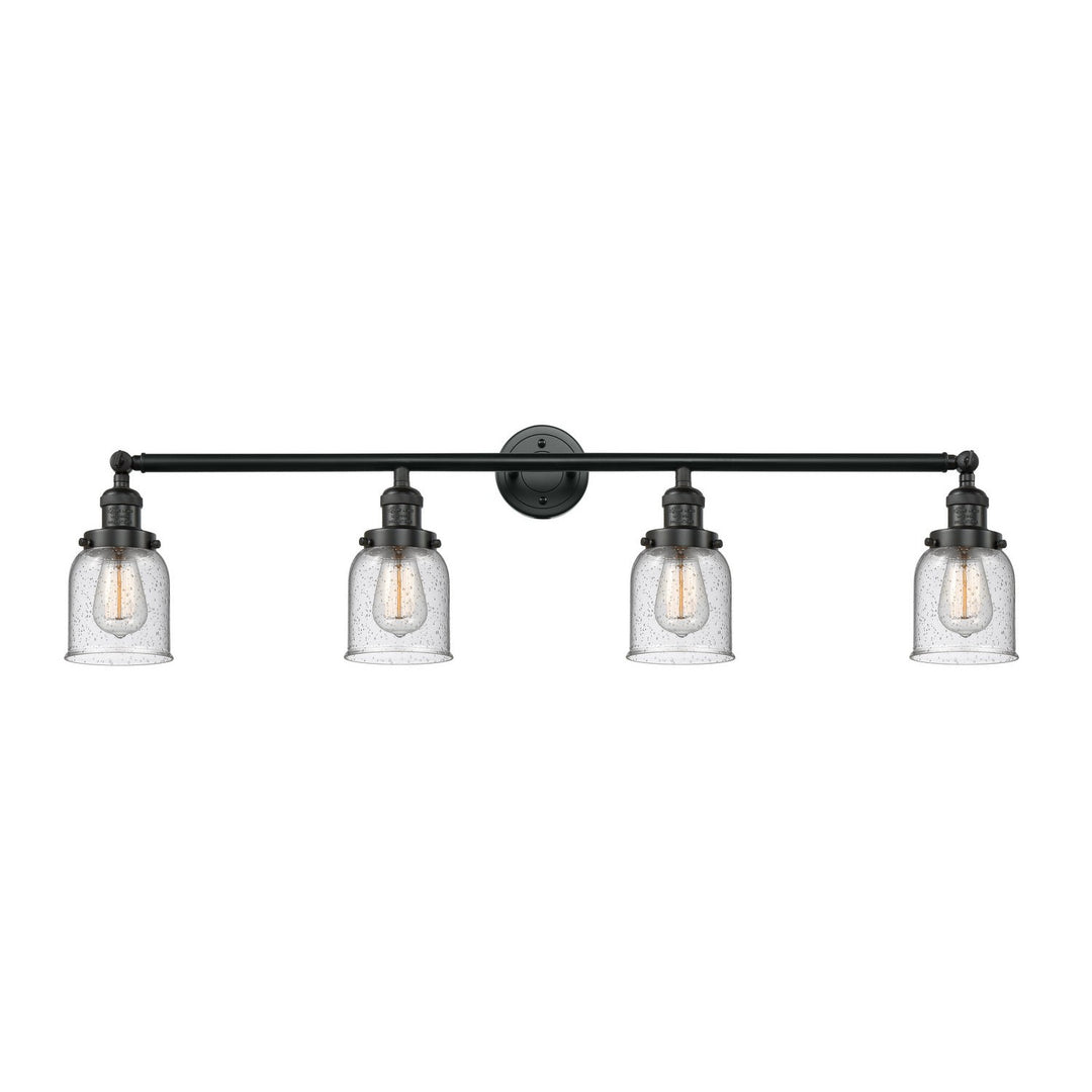 Innovations Franklin Restoration 215-BK-G54 Bath Vanity Light 42 in. wide - Matte Black