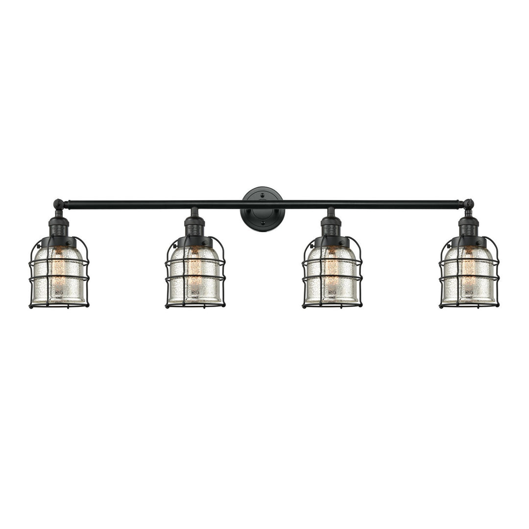 Innovations Franklin Restoration 215-BK-G58-CE-LED Bath Vanity Light 43 in. wide - Matte Black