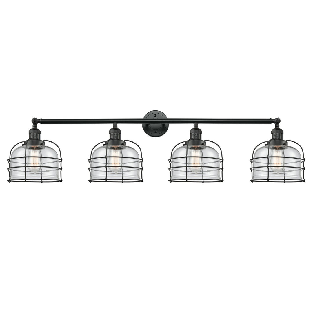Innovations Franklin Restoration 215-BK-G72-CE-LED Bath Vanity Light 44 in. wide - Matte Black