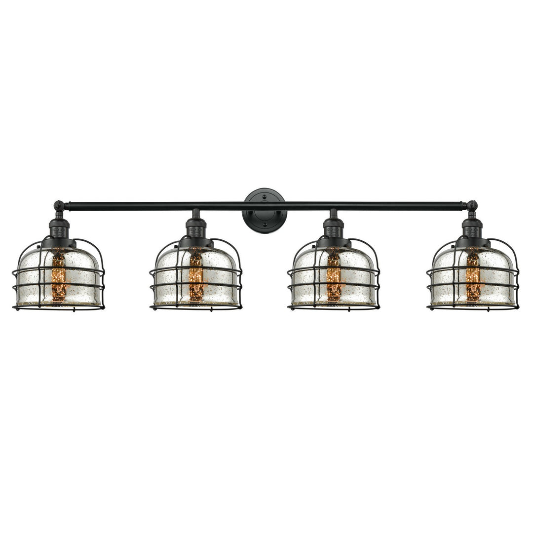 Innovations Franklin Restoration 215-BK-G78-CE Bath Vanity Light 45 in. wide - Matte Black