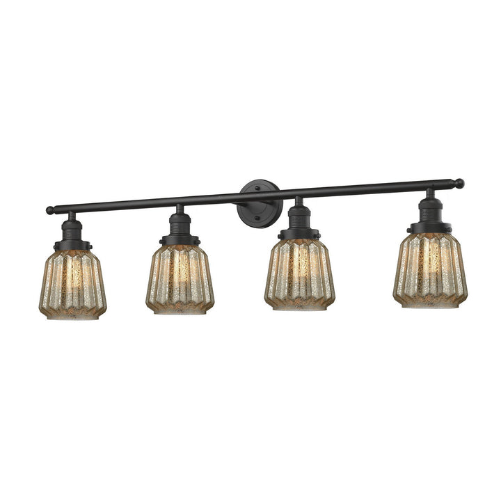 Innovations Franklin Restoration 215-OB-G146-LED Bath Vanity Light 43 in. wide - Oil Rubbed Bronze