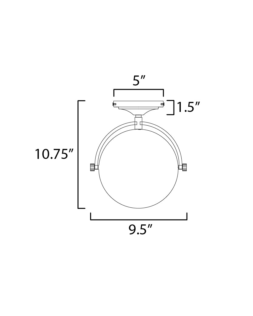 Maxim Duke 12410SWSNSBR Ceiling Light - Satin Nickel / Satin Brass