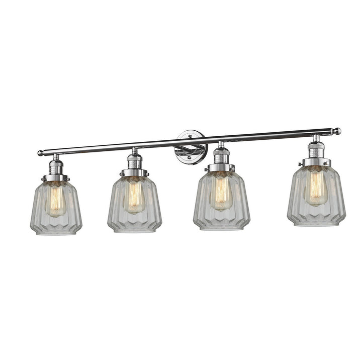 Innovations Franklin Restoration 215-PC-G142-LED Bath Vanity Light 43 in. wide - Polished Chrome