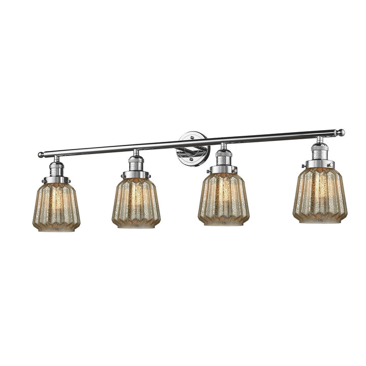 Innovations Franklin Restoration 215-PC-G146-LED Bath Vanity Light 43 in. wide - Polished Chrome