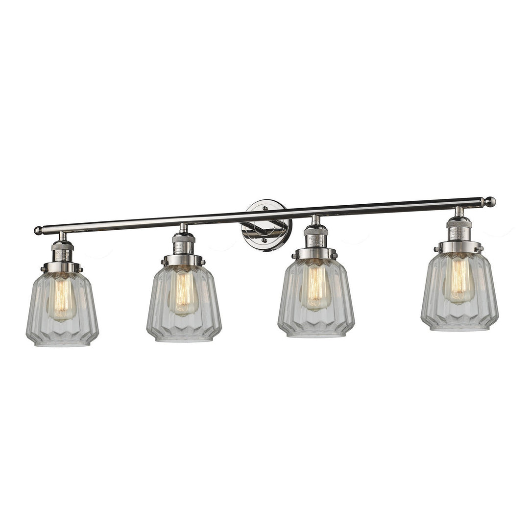 Innovations Franklin Restoration 215-PN-G142-LED Bath Vanity Light 43 in. wide - Polished Nickel