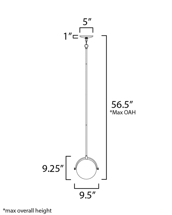Maxim Duke 12411SWSNSBR Pendant Light - Satin Nickel / Satin Brass