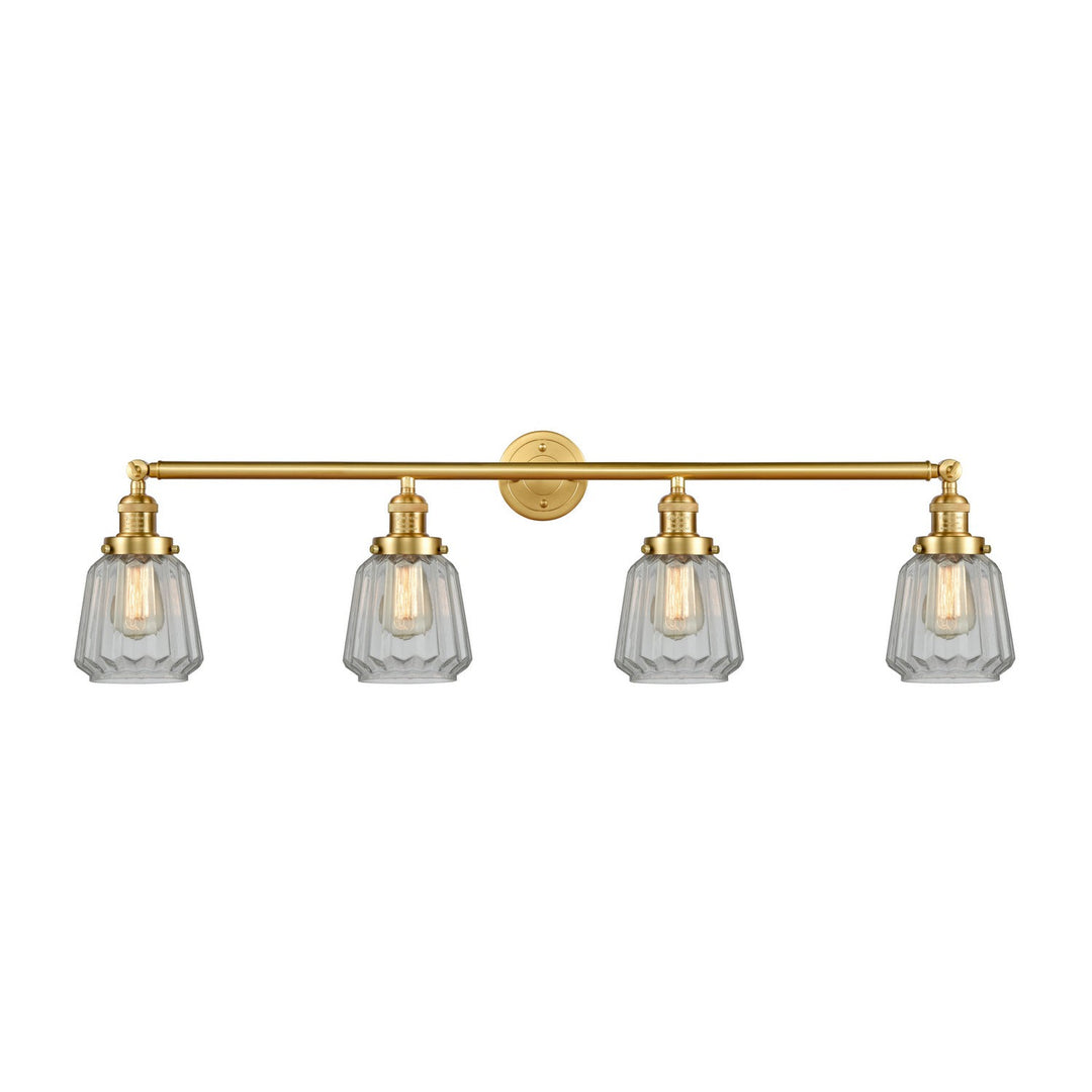 Innovations Franklin Restoration 215-SG-G142 Bath Vanity Light 43 in. wide - Satin Gold