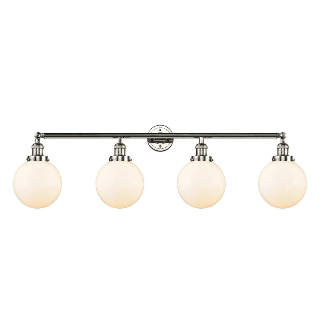 Innovations Franklin Restoration 215-PN-G201-8 Bath Vanity Light 44 in. wide - Polished Nickel