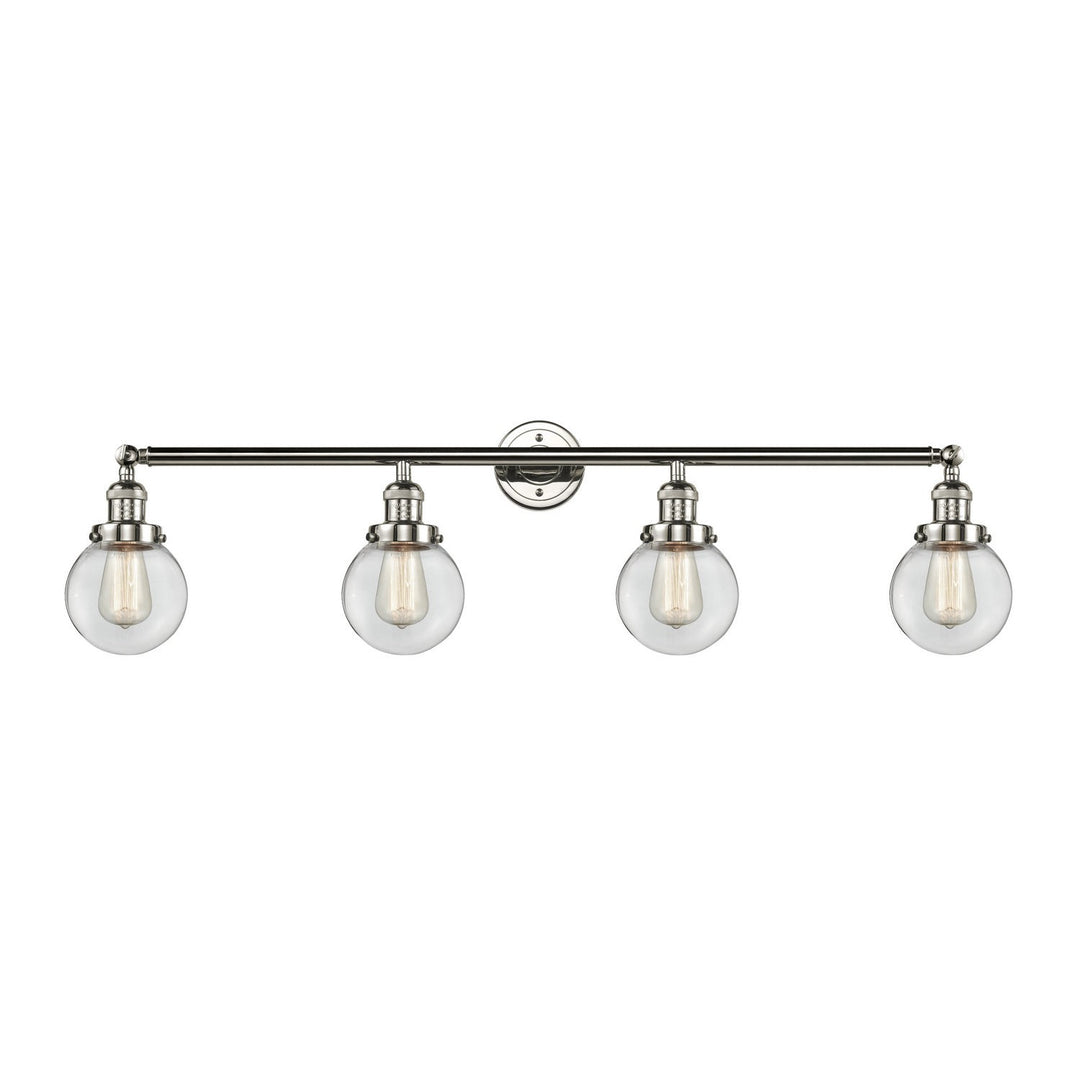 Innovations Franklin Restoration 215-PN-G202-6-LED Bath Vanity Light 42 in. wide - Polished Nickel