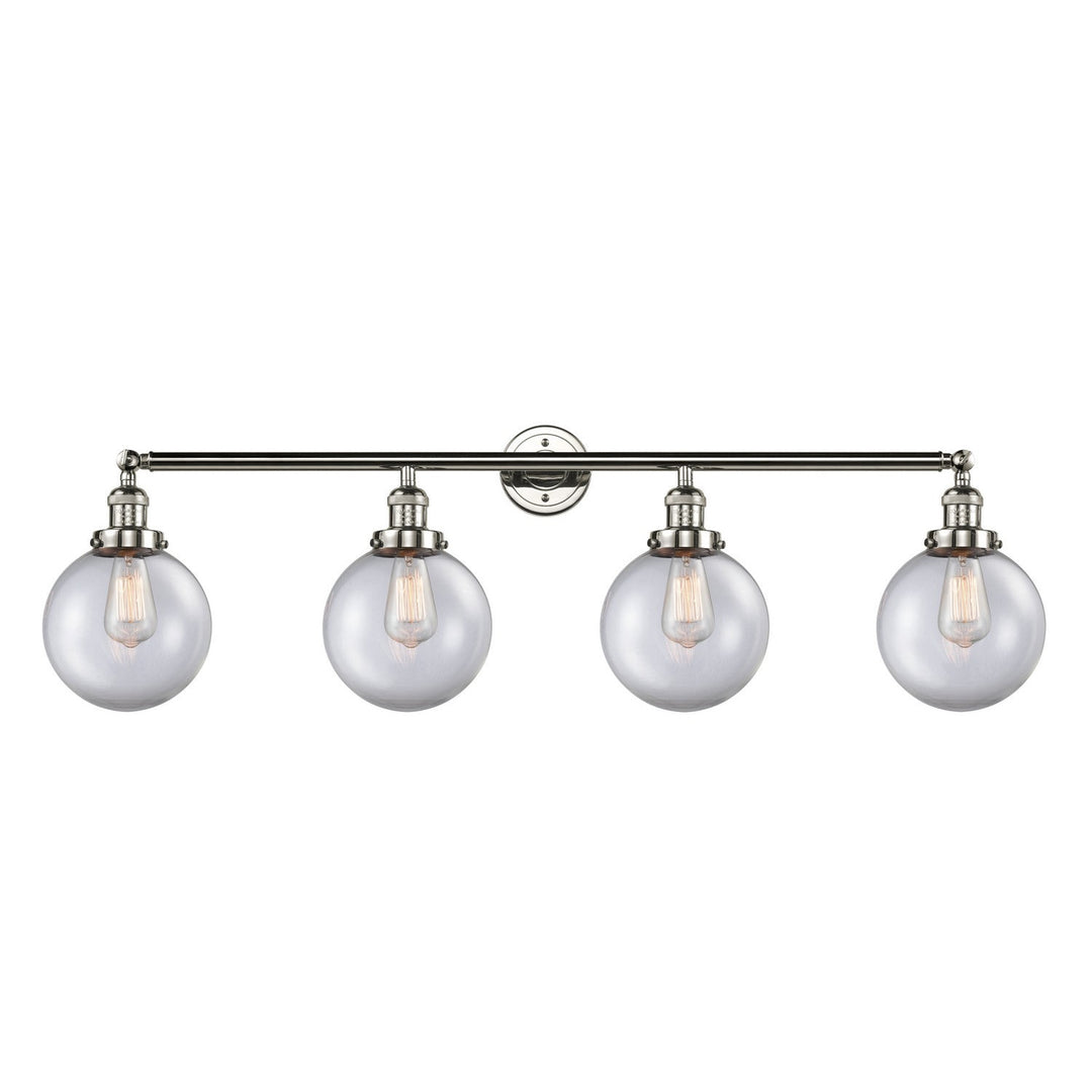 Innovations Franklin Restoration 215-PN-G202-8-LED Bath Vanity Light 44 in. wide - Polished Nickel