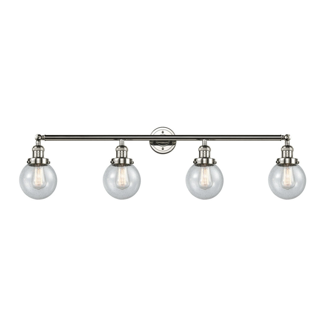 Innovations Franklin Restoration 215-PN-G204-6 Bath Vanity Light 42 in. wide - Polished Nickel