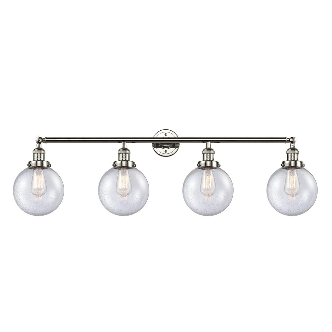 Innovations Franklin Restoration 215-PN-G204-8-LED Bath Vanity Light 44 in. wide - Polished Nickel
