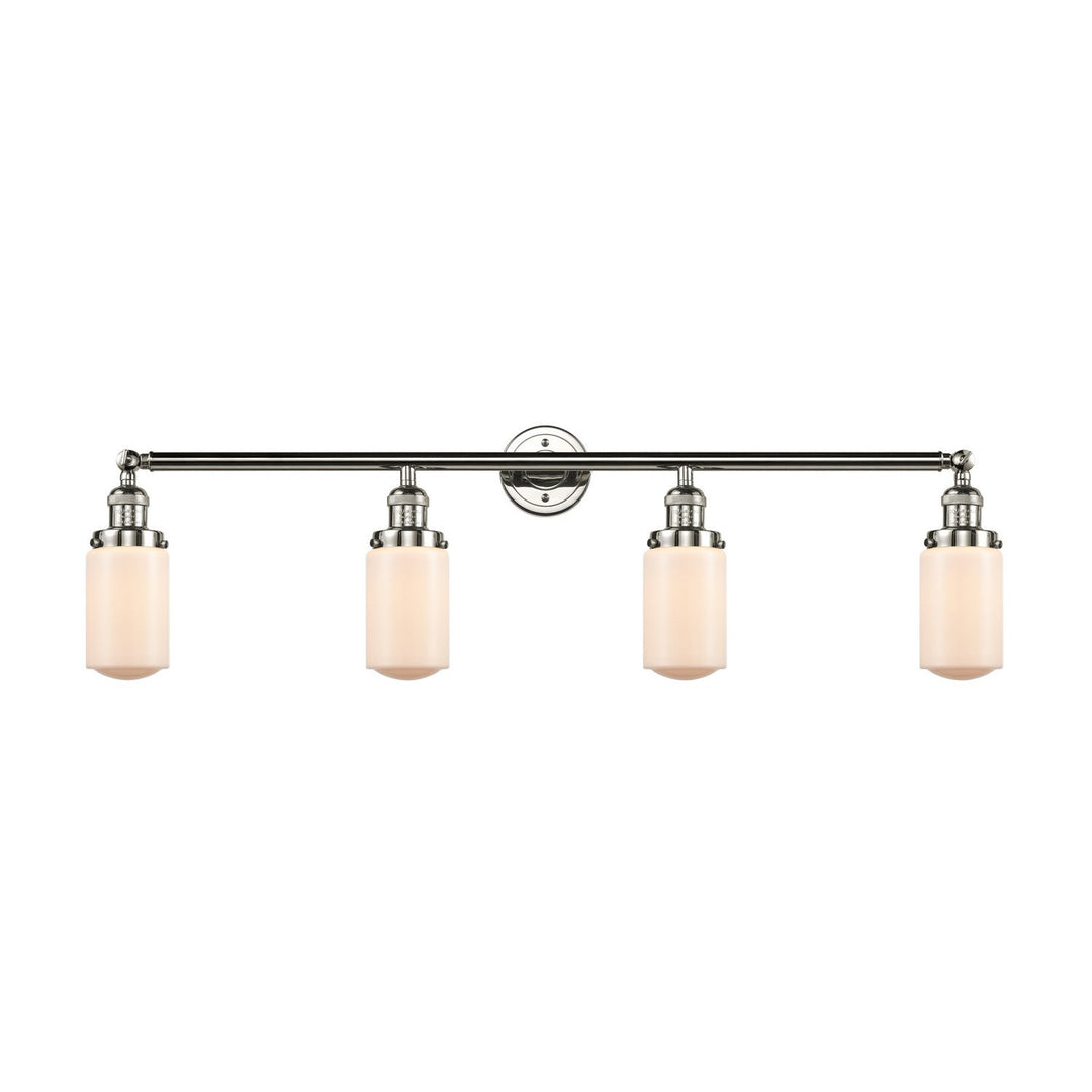 Innovations Franklin Restoration 215-PN-G311-LED Bath Vanity Light 43 in. wide - Polished Nickel