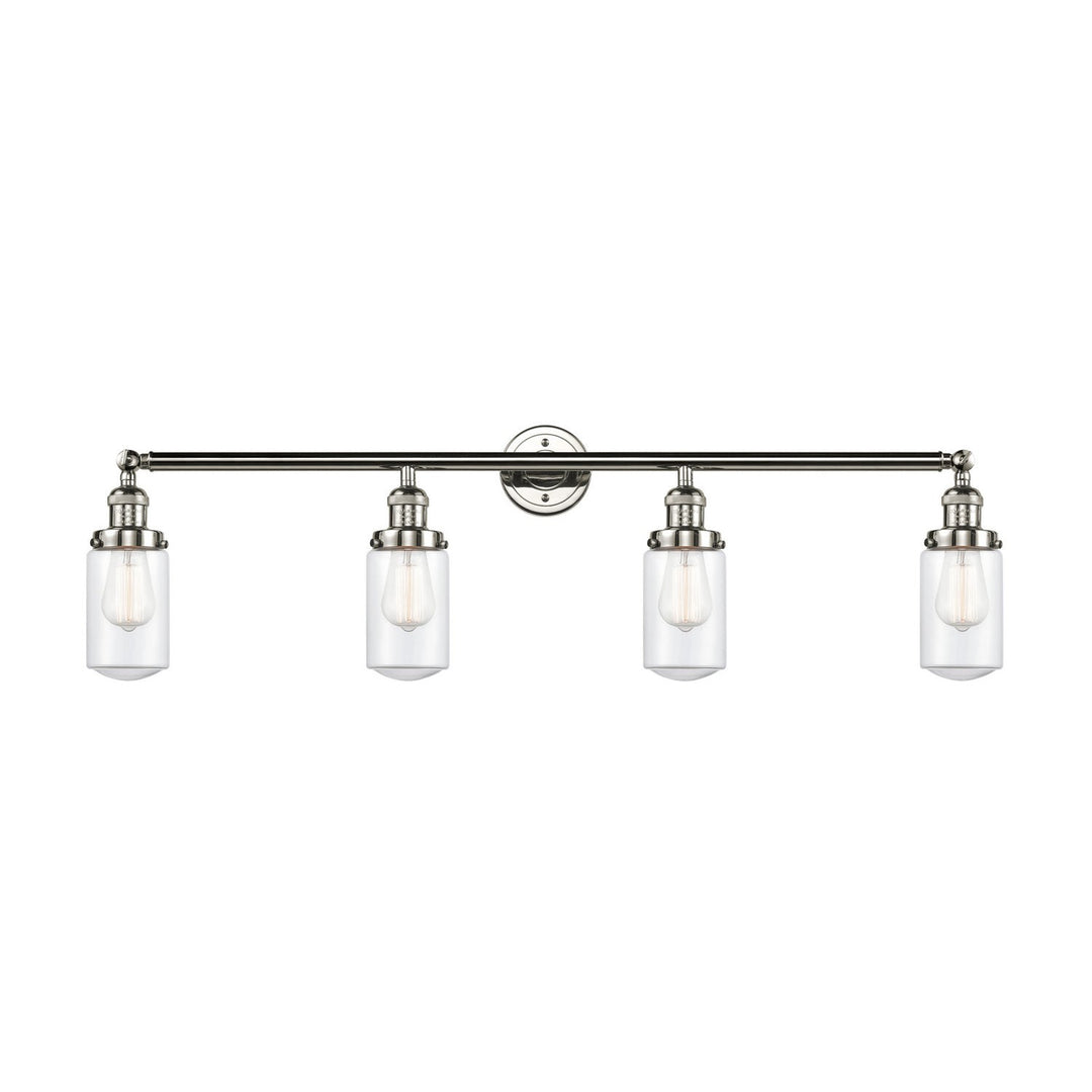 Innovations Franklin Restoration 215-PN-G312-LED Bath Vanity Light 43 in. wide - Polished Nickel