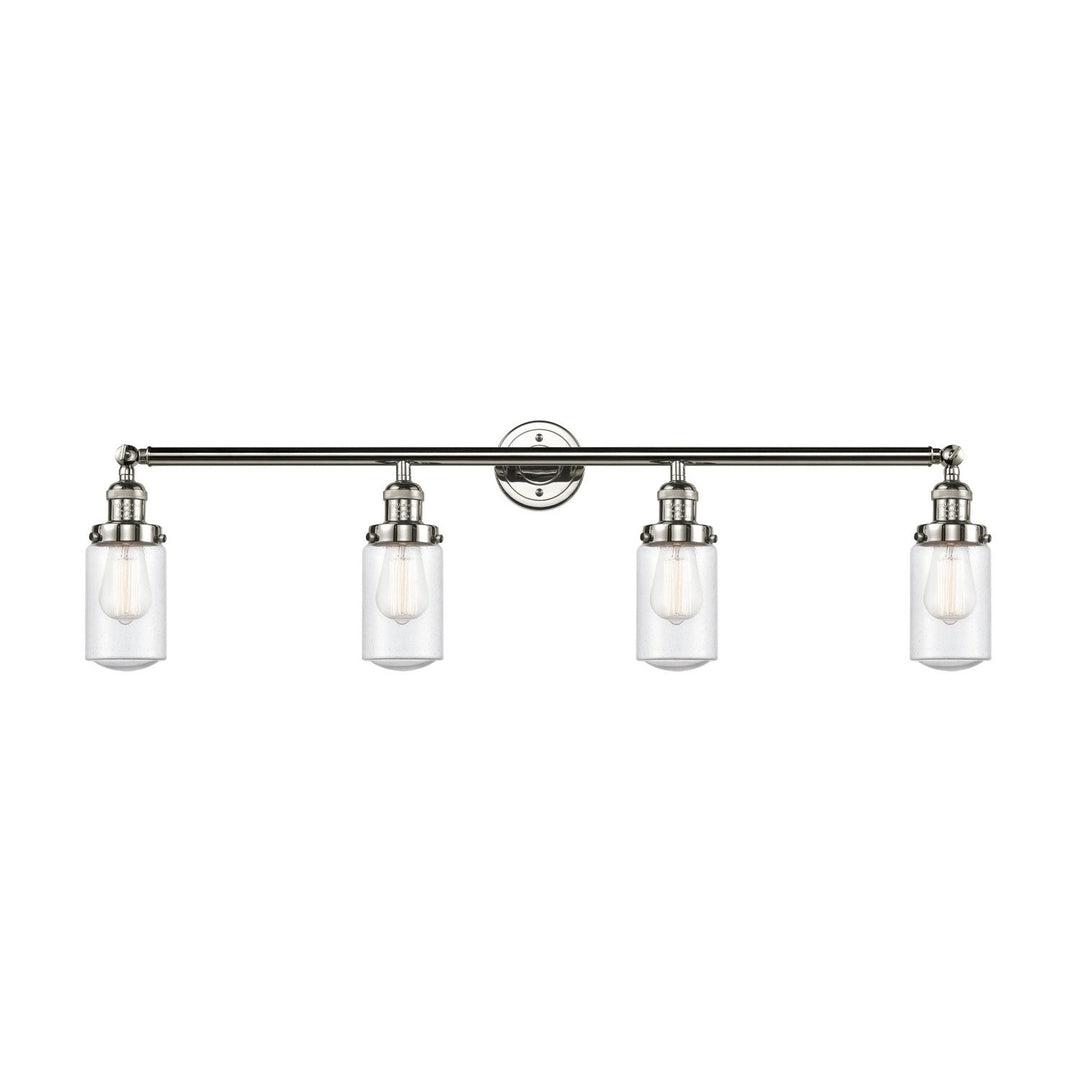 Innovations Franklin Restoration 215-PN-G314-LED Bath Vanity Light 43 in. wide - Polished Nickel