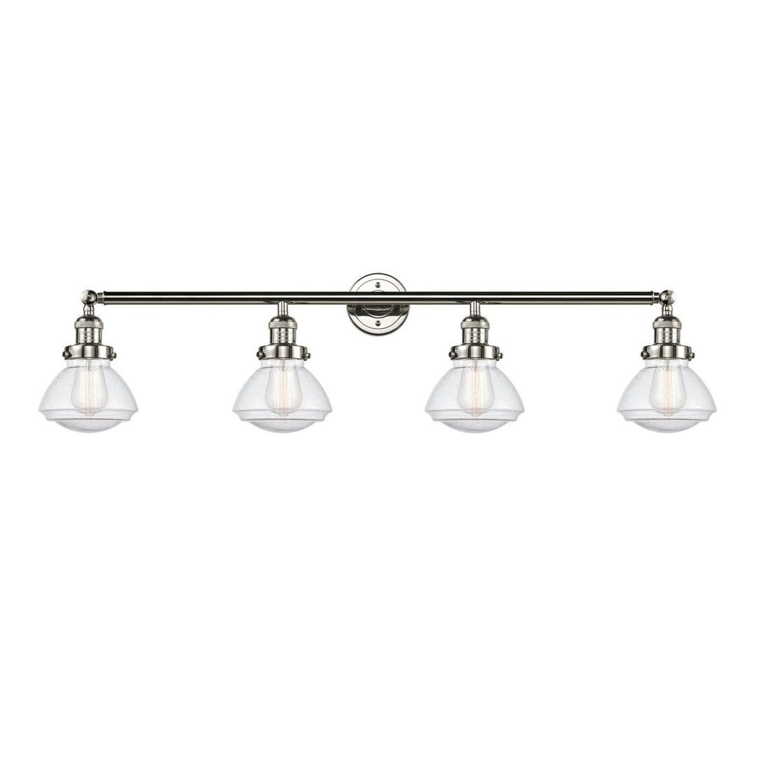 Innovations Franklin Restoration 215-PN-G324-LED Bath Vanity Light 43 in. wide - Polished Nickel