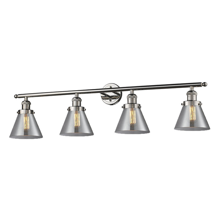 Innovations Franklin Restoration 215-PN-G43-LED Bath Vanity Light 44 in. wide - Polished Nickel