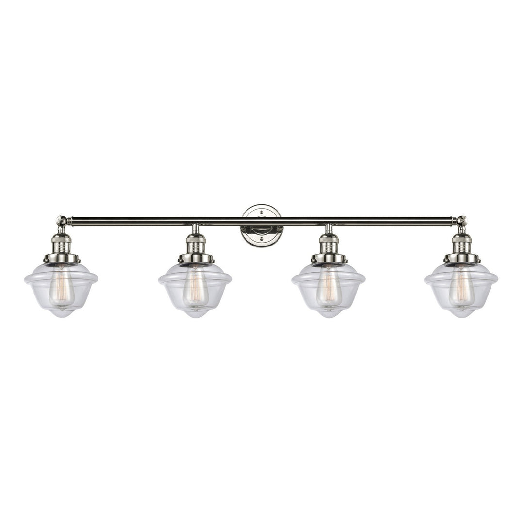 Innovations Franklin Restoration 215-PN-G532 Bath Vanity Light 46 in. wide - Polished Nickel