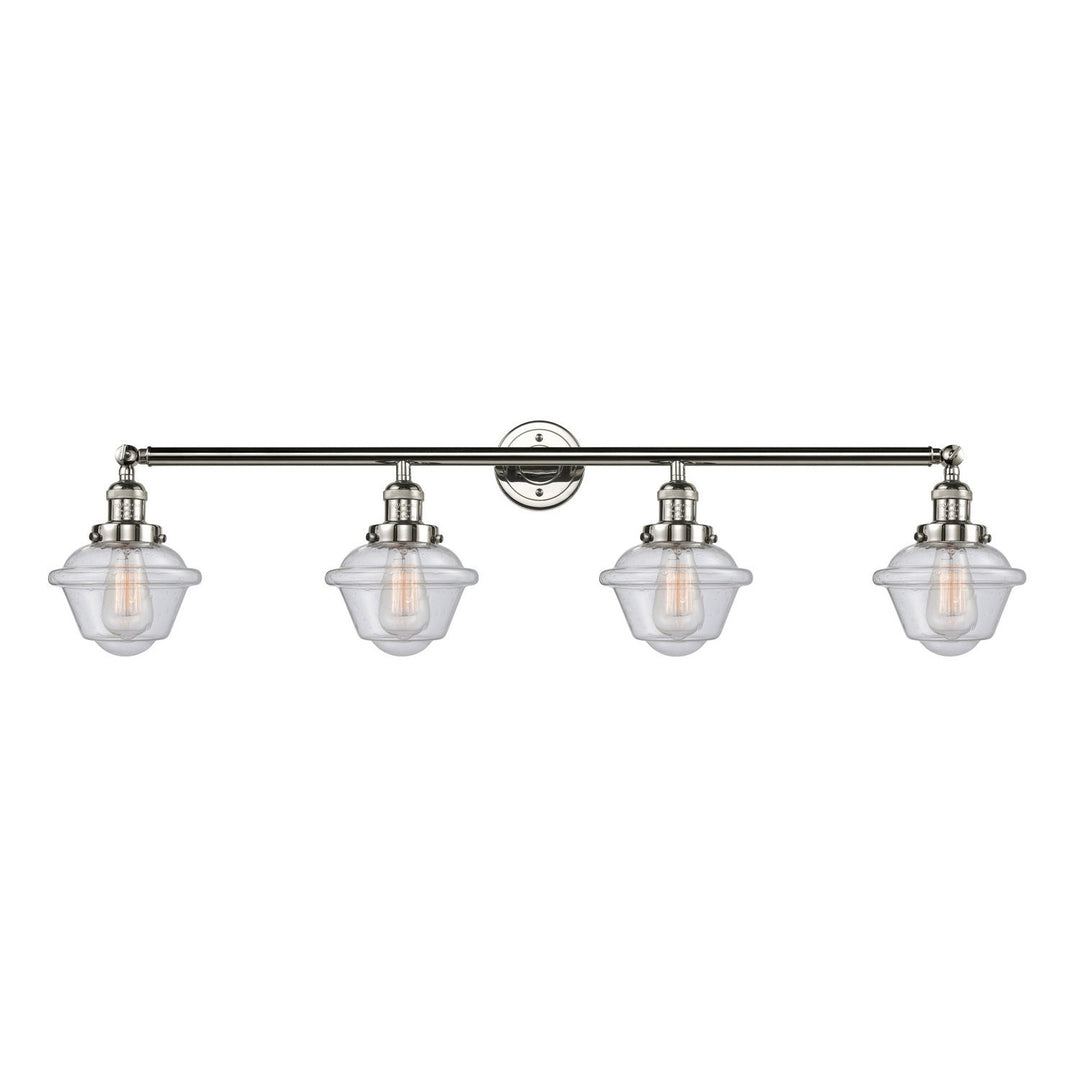 Innovations Franklin Restoration 215-PN-G534 Bath Vanity Light 46 in. wide - Polished Nickel