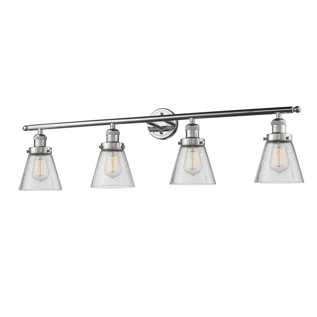 Innovations Franklin Restoration 215-PN-G64-LED Bath Vanity Light 43 in. wide - Polished Nickel