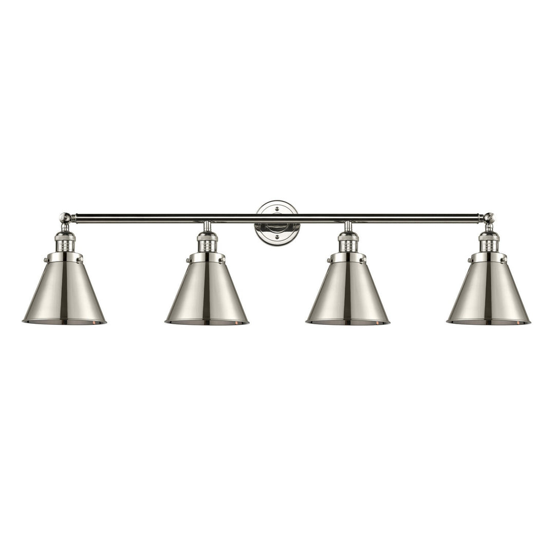 Innovations Franklin Restoration 215-PN-M13-PN-LED Bath Vanity Light 44 in. wide - Polished Nickel