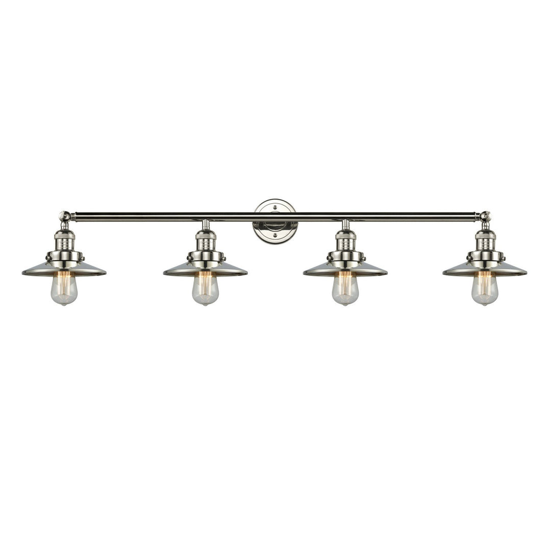 Innovations Franklin Restoration 215-PN-M1-LED Bath Vanity Light 44 in. wide - Polished Nickel