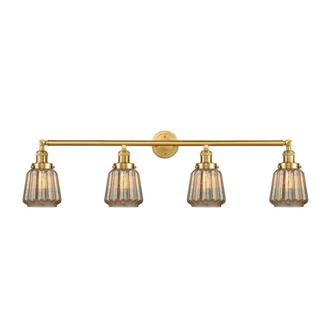 Innovations Franklin Restoration 215-SG-G146 Bath Vanity Light 43 in. wide - Satin Gold