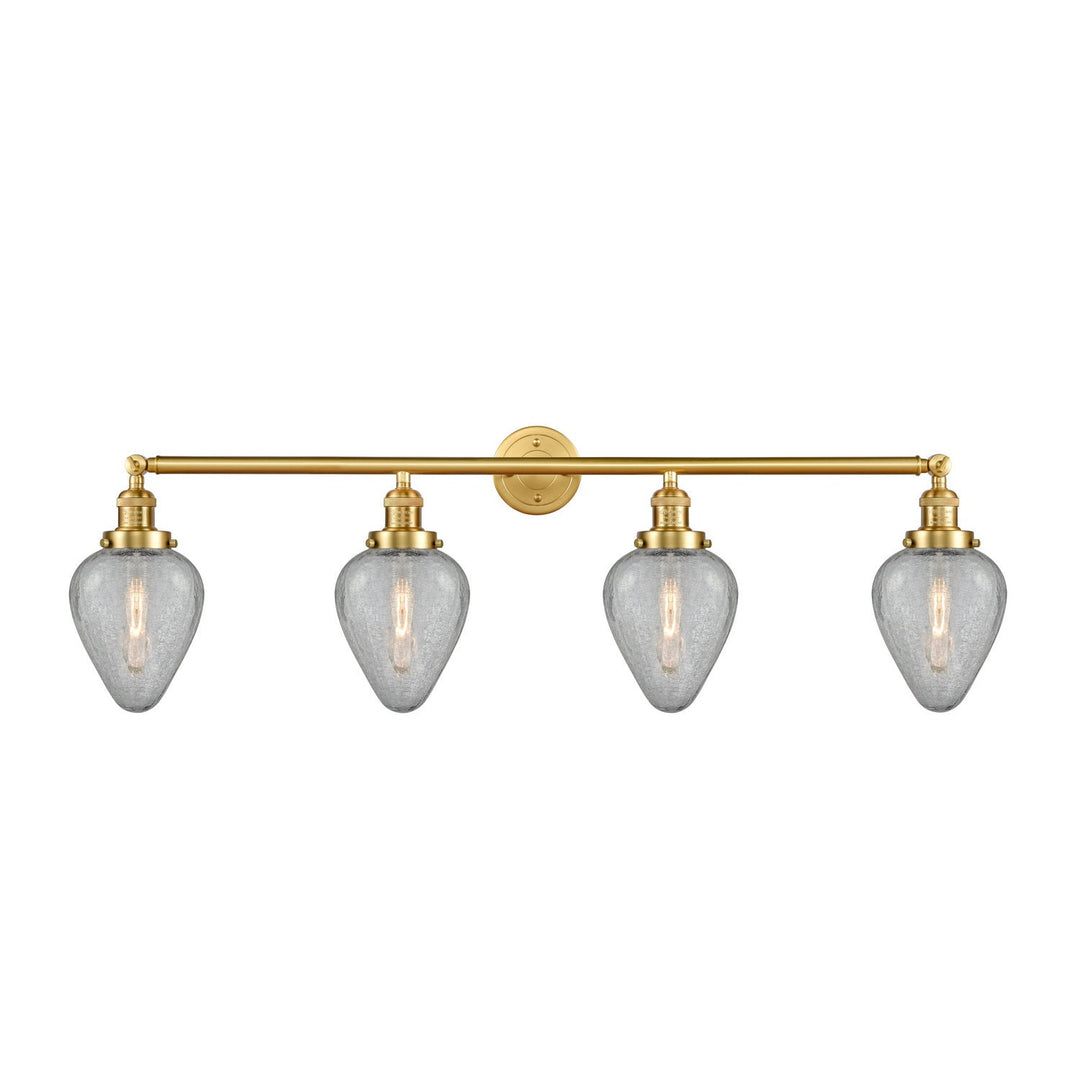 Innovations Franklin Restoration 215-SG-G165 Bath Vanity Light 43 in. wide - Satin Gold