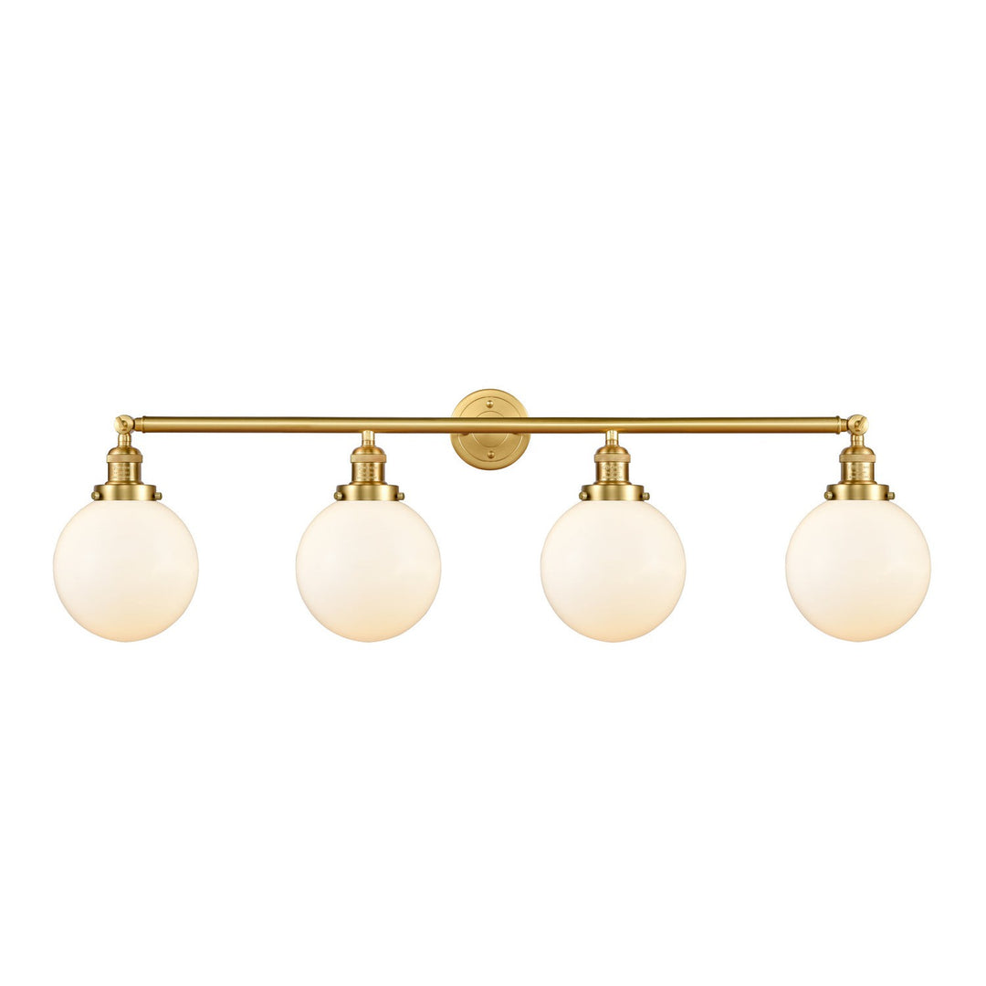 Innovations Franklin Restoration 215-SG-G201-8 Bath Vanity Light 44 in. wide - Satin Gold