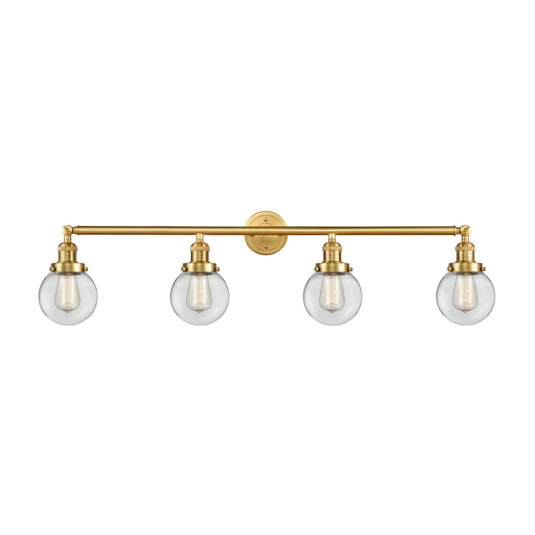 Innovations Franklin Restoration 215-SG-G202-6 Bath Vanity Light 42 in. wide - Satin Gold